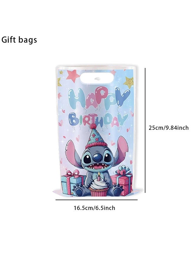 20pcs Cartoon Stitch Pattern Birthday Party Supplies, Cartoon Candy Bags, Tote Bags, Kids Gift Bags, Adult Birthday Party Decorations - Image 2